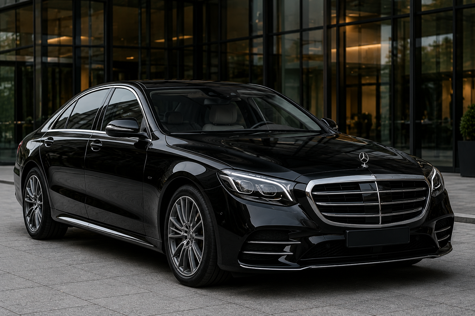 Schwarze Business-Class Limousine